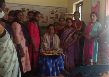 ಸೇವಾ ನಿವೃತ್ತಿಯ ಸನಿಹದಲ್ಲಿರುವ ಬಾಚೋಡಿ ಅಂಗನವಾಡಿ ಕಾರ್ಯಕರ್ತೆ ವಸಂತಿ ಪೈಗೆ ಸನ್ಮಾನ