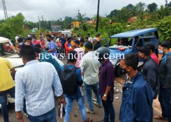 ಕಡಬ: ಪೊಲೀಸ್ ಜೀಪ್-ಖಾಸಗಿ ಬೊಲೆರೋ ಡಿಕ್ಕಿ: ಎಸ್ ಐ ರುಕ್ಮ ನಾಯಕ್ ಗೆ ಗಾಯ, ಅಪಾಯದಿಂದ ಪಾರು