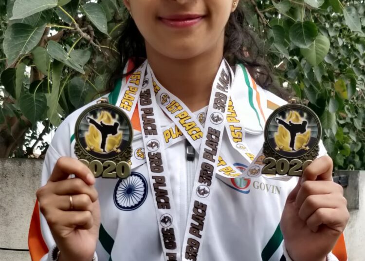 ಅಮೆರಿಕ ಆತಿಥ್ಯದ ಕರಾಟೆ ಚಾಂಪಿಯನ್ ಶಿಪ್‌: ಬೆಂಗಳೂರಿನ ಚೈತ್ರಾಶ್ರೀ ಗೆ ಚಿನ್ನ, ಕಂಚು