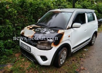 ಸುಳ್ಯ: ನೋಡನೋಡುತ್ತಲೇ ಧಗ..ಧಗ ಹೊತ್ತಿ ಉರಿದ ವ್ಯಾಗನರ್ ಕಾರು