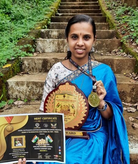 ಅಂತಾರಾಷ್ಟ್ರೀಯ ನ್ಯತ್ಯ ಸ್ಪರ್ಧೆ:  ತೊಡಿಕಾನದ ಧನ್ಯ ಮಯ್ಯ ಪ್ರಥಮ