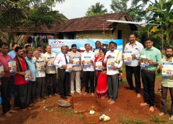 ಪತ್ರಕರ್ತರ ಸಮುದಾಯ ಭವನದ ನಿರ್ಮಾಣ ಕಾರ್ಯ ಆರಂಭ, ಕಾಮಗಾರಿಗೆ ಚಾಲನೆ ನೀಡಿದ ಡಾ.ಕೆ.ವಿ.ಚಿದಾನಂದ