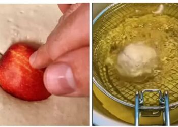 ಸೇಬನ್ನು ಕಾದ ಎಣ್ಣೆಯಲ್ಲಿ ಬೇಯಿಸಿ ತಿಂದ ವಿಚಿತ್ರ ವ್ಯಕ್ತಿ, ಎಂದೂ ನೋಡದ ಸ್ಪೆಷಲ್..!