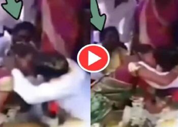 ಮದುವೆ ಮಂಟಪದಲ್ಲೇ ಲಿಪ್ ಟು ಲಿಪ್ ಚುಂಬನ, ನೆರೆದಿದ್ದವರಿಗೆ ಭಾರಿ ಮುಜುಗರ..!