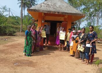 ಸಂಪಾಜೆ: ಹನುಮಂತ ಗುಡಿಯಲ್ಲಿ ಸ್ವಚ್ಛತಾ ಕಾರ್ಯಕ್ರಮ