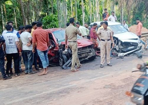 ಕಾವು: ಕಾರುಗಳ ನಡುವೆ ಭೀಕರ ಅಪಘಾತ, ಕೊಡಗಿನ ಯುವಕ ಬಲಿ