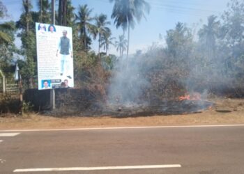 ಅರಂತೋಡು: ಬೆಂಕಿ ದುರಂತ,  ತಪ್ಪಿದ ಅನಾಹುತ