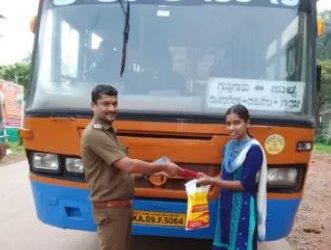 ಪ್ರಾಮಾಣಿಕತೆ ಮೆರೆದ  ಸರಕಾರಿ ಬಸ್ ಕಂಡಕ್ಟರ್
