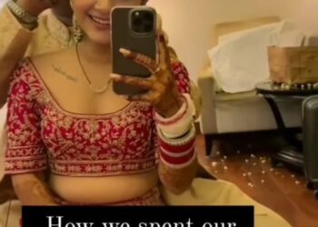 ಮೊದಲ ರಾತ್ರಿಯ ವಿಡಿಯೋ ಹಂಚಿಕೊಂಡ ದಂಪತಿಗಳು..!