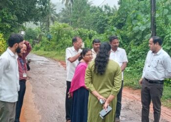 ಸಂಪಾಜೆ: ಭೂಕಂಪ ಪೀಡಿತ ಪ್ರದೇಶಕ್ಕೆ ಸಹಾಯಕ ಕಮೀಷನರ್ ಭೇಟಿ