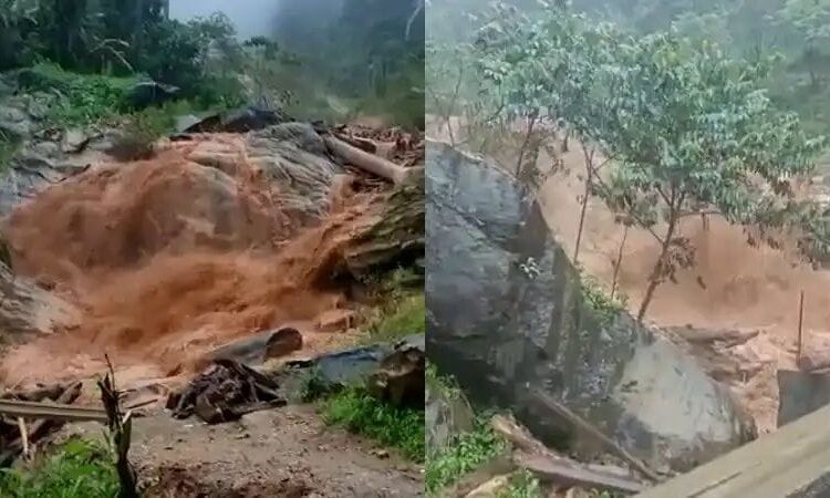 ಕೊಡಗಿನಲ್ಲಿ ಜಲಸ್ಫೋಟ:  ಅಪಾಯದಲ್ಲಿ ನೂರಕ್ಕೂ ಹೆಚ್ಚು ಕುಟುಂಬ