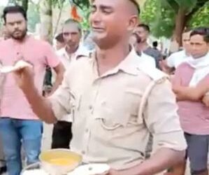 ಪೊಲೀಸ್ ಮೆಸ್ ಊಟ ಚೆನ್ನಾಗಿಲ್ಲ ಕಣ್ಣೀರಿಟ್ಟ ಕಾನ್‍ಸ್ಟೇಬಲ್‍