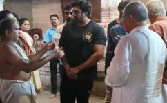 ಖ್ಯಾತ ಚಿತ್ರನಟ ಬಪ್ಪನಾಡು ದೇವಸ್ಥಾನಕ್ಕೆ ಭೇಟಿ