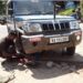 ಉಪ್ಪಿನಂಗಡಿ: ಚಲಿಸುತ್ತಿದ್ದಾಗ ಕಳಚಿ ಬಿದ್ದ ಪೊಲೀಸ್ ಜೀಪ್‌ನ ಚಕ್ರ..!