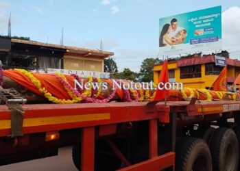 ಸೋಮನಾಥೇಶ್ವರ ದೇವಸ್ಥಾನಕ್ಕೆ ಗೂನಡ್ಕದಿಂದ ಕೊಡಿಮರ