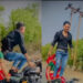 ಎನ್‌ಫೀಲ್ಡ್‌ನಲ್ಲಿ ಪತ್ನಿಯನ್ನು ಕೂರಿಸಿ ಬೈಕ್‌ ಸ್ಟಂಟ್ ಮಾಡಿದ