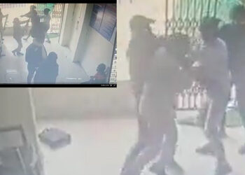 ಶಶಸ್ತ್ರ ದರೋಡೆಕೊರರ ವಿರುದ್ಧ ಹೋರಾಡಿದ ವೀರ ವನಿತೆಯರು! ಬ್ಯಾಂಕ್ ಕಳ್ಳತನ ತಪ್ಪಿಸಿದ ಮಹಿಳಾ ಪೇದೆಗಳು ! – ವಿಡಿಯೋ ವೈರಲ್