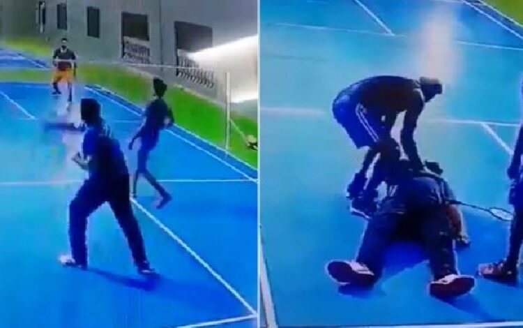 ಬ್ಯಾಡ್ಮಿಂಟನ್ ಆಡುತ್ತಲೇ ಹೃದಯಾಘಾತದಿಂದ ಯುವಕ ಮೃತ್ಯು,ಸಿಸಿಟಿವಿ ದೃಶ್ಯಾವಳಿಯಿಂದ ಬೆಳಕಿಗೆ ಬಂದ ಘಟನೆ