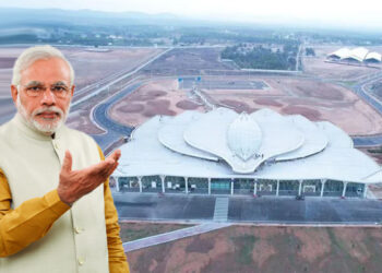 ಮಲೆನಾಡ ನೂತನ ವಿಮಾನ ನಿಲ್ದಾಣ ಉದ್ಘಾಟಿಸಿದ ಮೋದಿ
