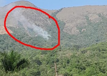 ಮಡಿಕೇರಿ: ದೇವರಕೊಲ್ಲಿ ಕಾಡಿನಲ್ಲಿ ಧಗ..ಧಗ ಹೊತ್ತಿಕೊಂಡ ಬೆಂಕಿ..!