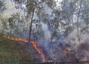 ಜಾಲ್ಸೂರಿನಲ್ಲಿ ಹೊತ್ತಿಕೊಂಡ ಬೆಂಕಿ,ಸ್ಥಳೀಯರ ಸಮಯಪ್ರಜ್ಞೆಯಿಂದ ಸಂಭಾವ್ಯ ಅಪಾಯ ತಪ್ಪಿತು