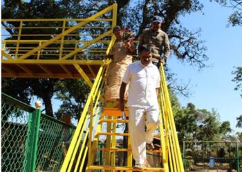 ಮಡಿಕೇರಿ: ಸಾಹಸ ಕ್ರೀಡೋದ್ಯಾನ ಉದ್ಘಾಟನೆ,ಚಿಣ್ಣರು ಫುಲ್ ಖುಷ್