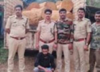 ಸಂಪಾಜೆ:ಅಕ್ರಮ ಮರದ ದಿಮ್ಮಿ ಸಾಗಾಟ,ಆರೋಪಿ ಬಂಧನ