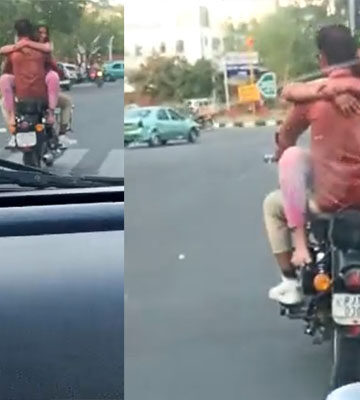 ಹೋಳಿ ಹಬ್ಬದ ಬಣ್ಣದೋಕುಳಿಯ ಜೊತೆ ಪ್ರೇಮಿಗಳ ಹುಚ್ಚಾಟ! ಇಲ್ಲಿದೆ ವೈರಲ್ ವಿಡಿಯೋ