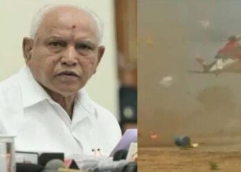 ಯಡಿಯೂರಪ್ಪ ಪ್ರಯಾಣಿಸುತ್ತಿದ್ದ ಹೆಲಿಕಾಪ್ಟರ್ ಲ್ಯಾಂಡಿಂಗ್ ವೇಳೆ ಅವಘಡ,ಪೈಲೆಟ್ ಸಮಯಪ್ರಜ್ಞೆಯಿಂದ ತಪ್ಪಿದ ಅನಾಹುತ